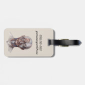 Vintage Anatomie des Menschen, Kopf-Throat-Nase Gepäckanhänger (Rückseite horizontal)