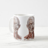 Vintage Anatomie des Menschen, Kopf-Throat-Nase Kaffeetasse (Vorderseite Links)