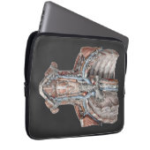 Vintage Anatomie des Menschen Laptopschutzhülle (Vorne Rechts)