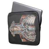 Vintage Anatomie des Menschen Laptopschutzhülle (Vorderseite Links)