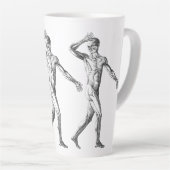 Vintage Anatomie des Menschen, Muskelmuskeln Milchtasse (Rechte Ecke)