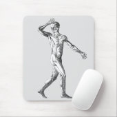 Vintage Anatomie des Menschen, Muskelmuskeln Mousepad (Mit Mouse)