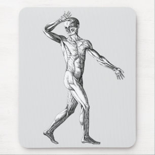 Vintage Anatomie des Menschen, Muskelmuskeln Mousepad