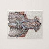 Vintage Anatomie des Menschen Puzzle (Horizontal)