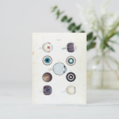 Vintage Anatomie des menschlichen Auges Postkarte (Stehend Vorderseite)