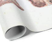 Vintage Anatomie des menschlichen Herzens und der Geschenkpapier (Rolleneckpunkt)