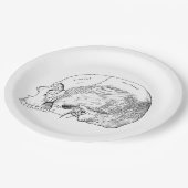 Vintage Anatomie, die menschlichen zeitlichen Pappteller (Schrägansicht)