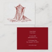 Vintage Anatomie, die Muskeln des Halses zeichnet Visitenkarte (Vorne/Hinten)