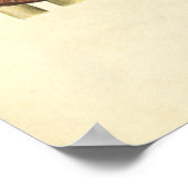 Vintage Anatomie Druckknochen Knie Poster (Ecke)