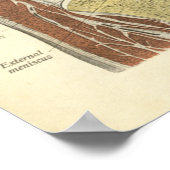 Vintage Anatomie Druckknochen Knie Poster (Ecke)