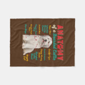 Vintage Anatomie eines bärtigen Collie Funny Dog Fleecedecke (Vorderseite (Horizontal))