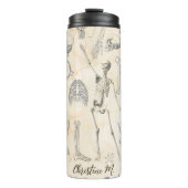 Vintage Anatomie Geek Thermosbecher (Vorderseite)