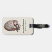 Vintage Anatomie Herzorgane gesund Gepäckanhänger (Rückseite horizontal)