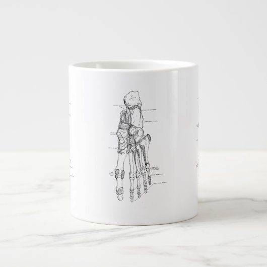 Vintage Anatomie Jumbo-Tasse (Vorderseite)