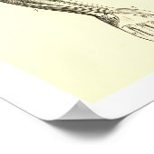 Vintage Anatomie | Muskeln und Knochen des Arms Poster (Ecke)