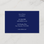 Vintage Anatomie Nerven der Hirnbasis Visitenkarte (Rückseite)