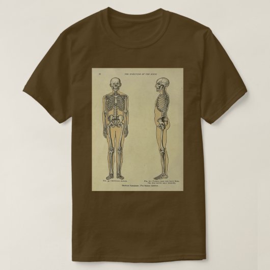 Vintage Anatomie T-Shirt (Design vorne)