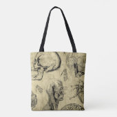 Vintage Anatomie Tote Bag Tasche (Rückseite)