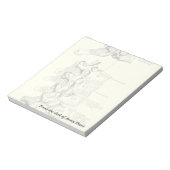 Vintage Anatomie | Vertebrae Notizblock (Rotiert)