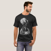 Vintage anatomische Illustration des oberen T-Shirt (Vorne ganz)
