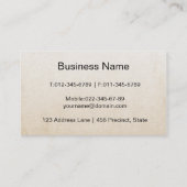 Vintage anatomische Illustration des oberen Visitenkarte (Rückseite)