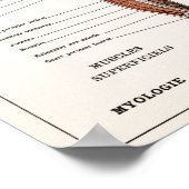 Vintage anatomische Illustration Poster (Ecke)