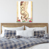 Vintage anatomische Leinwand (Insitu (Schlafzimmer))