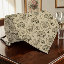 Vintage Anatomy Brain Science Custom Necktie Krawatte