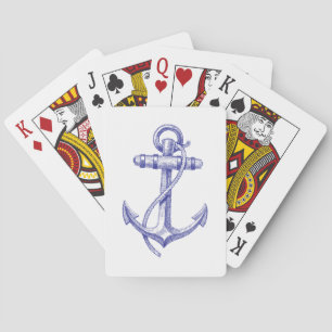 Vintage Anchor Spielkarten