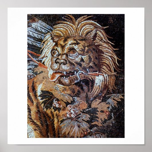 Vintage Ancient Mosaics (Pompei) Poster (Vorne)