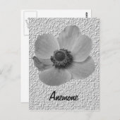 Vintage Anemone-Postkarte individuell anpassen Postkarte (Vorne/Hinten)