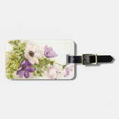 Vintage Anemonen-Blume Gepäckanhänger (Vorderseite horizontal)