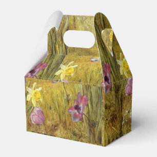 Vintage Anemonen und Narzissen Henry Newman Geschenkschachtel