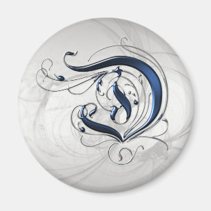 Vintage Anfangsphase D Magnet