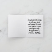 Vintage Angel Birthday Greeting Card Karte (Innenseite)