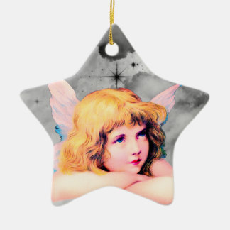 VINTAGE ANGEL-CHRISTMAS-ORNATION KERAMIK ORNAMENT