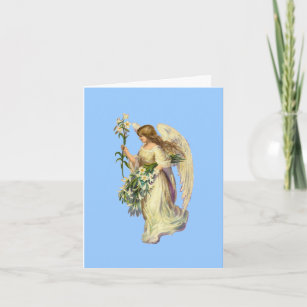 Vintage Angel-Gebetskarte Karte