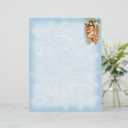 Vintage Angel Letterhead-Stationierung (Stehend Vorderseite)