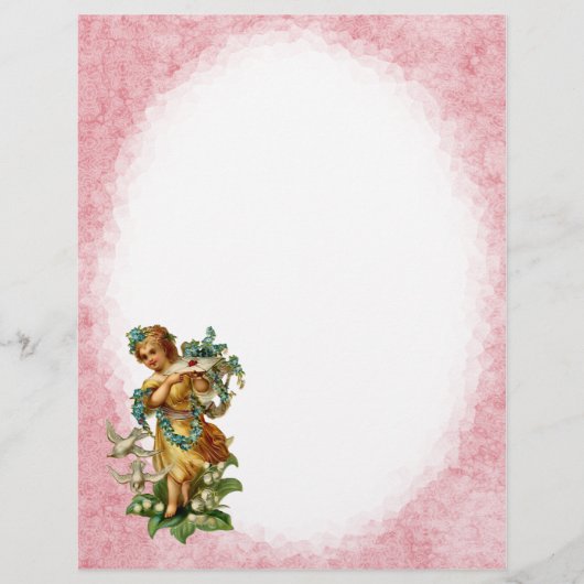 Vintage Angel Letterhead-Stationierung (Vorderseite)
