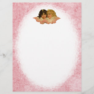 Vintage Angel Letterhead-Stationierung