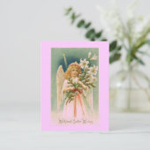 Vintage Angel Osterpost Feiertagspostkarte (Stehend Vorderseite)