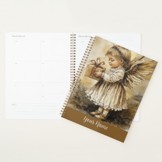 Vintage Angel Planner Personalize with Your Name" Planer (Anzeige)
