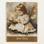 Vintage Angel Planner Personalize with Your Name" Planer (Vorderseite)