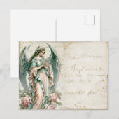 Vintage Angel Postkarte (Vorne/Hinten)