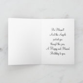 Vintage Angel- und KinderGeburtskarte Karte (Innenseite)