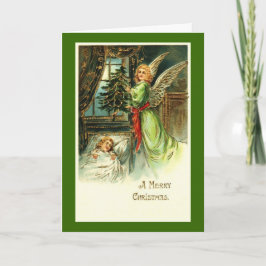 Vintage Angel Weihnachtskarte Feiertagskarte