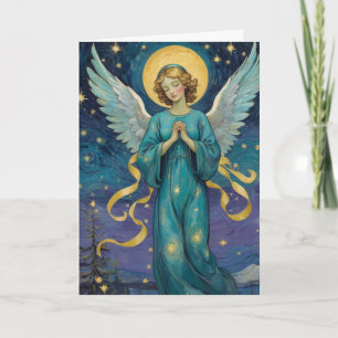 Vintage Angel Weihnachtskarte - Persönlich gestalt Karte