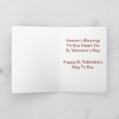 Vintage Angel With Roses Valentine's Day Card Karte (Innenseite)