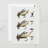 Vintage Angelflieger Fischen Lures Postkarte (Vorne/Hinten)