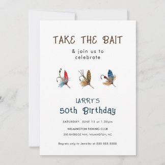 Vintage Angelhaken Geburtstagsparty Einladung